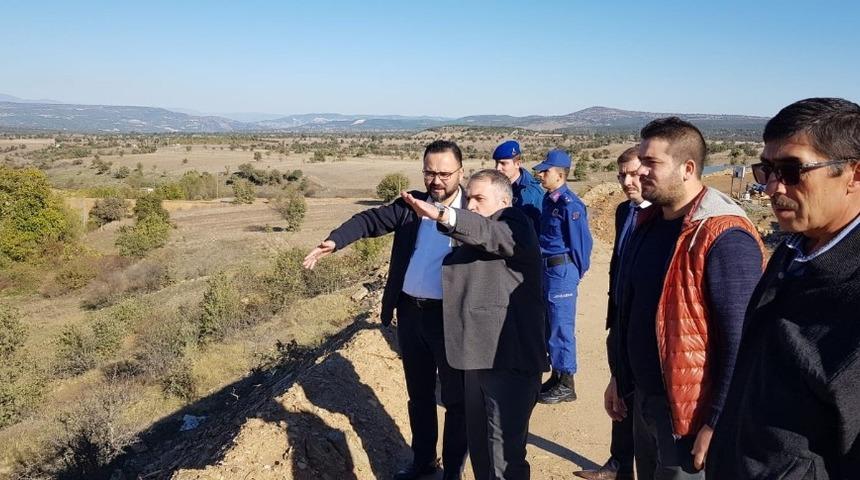 Kula’nın 6’ncı baraj inşaatında çalışmalar sürüyor