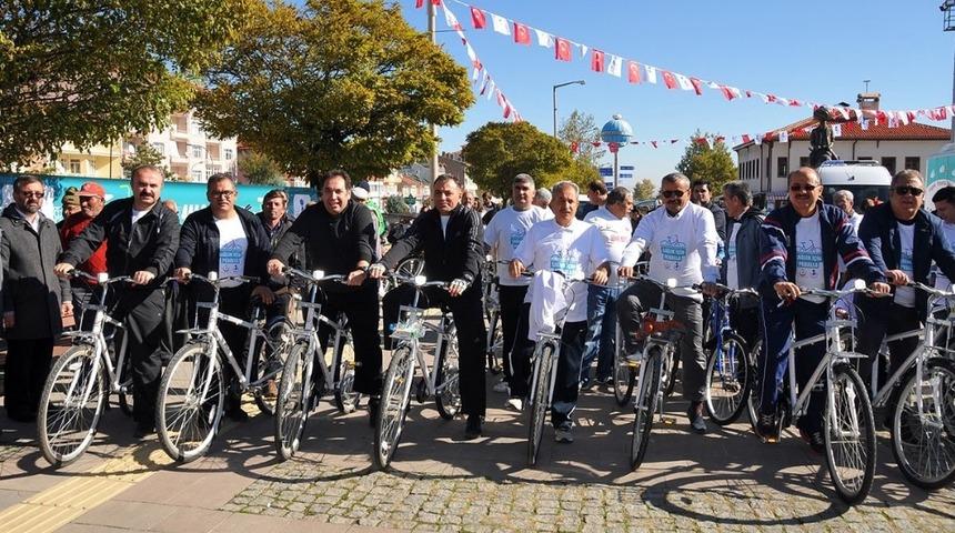 Akşehir&rsquo;de &rsquo;Sağlık İ&ccedil;in Pedalla&rsquo; etkinliği