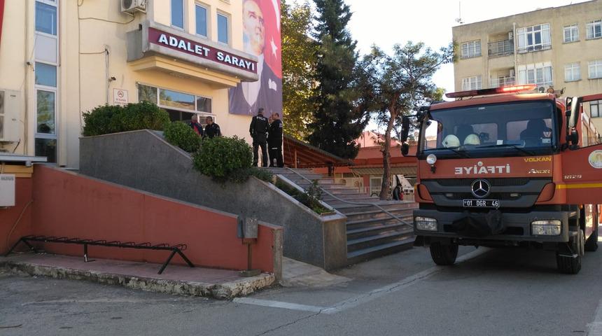 Kozan Adliyesi'nde yangın