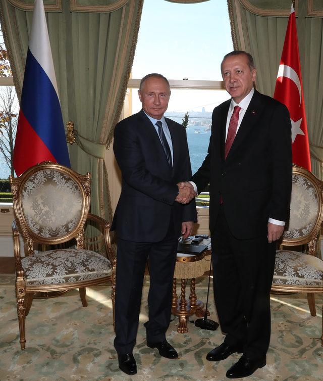  Cumhurbaşkanı Erdoğan, Putin ile görüştü