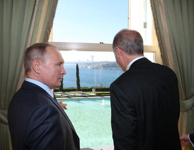  Cumhurbaşkanı Erdoğan, Putin ile görüştü