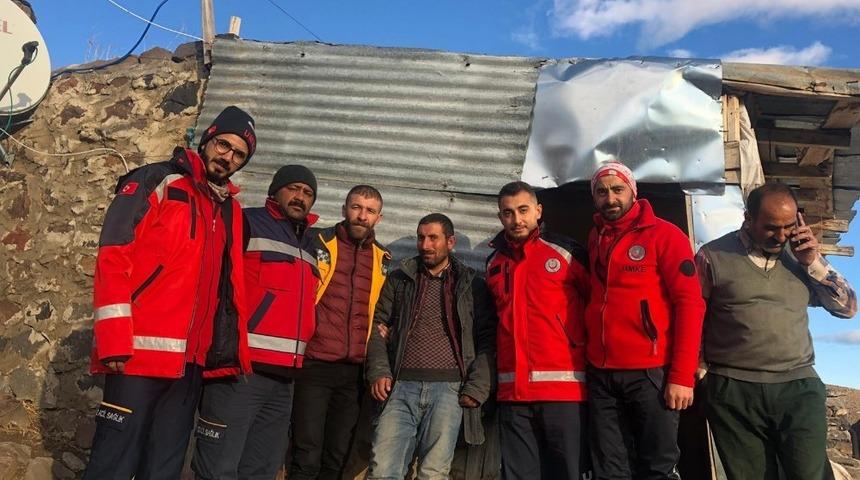 Kars&rsquo;ta kaybolan zihinsel engelli bir kişi 9 saat sonra bulundu