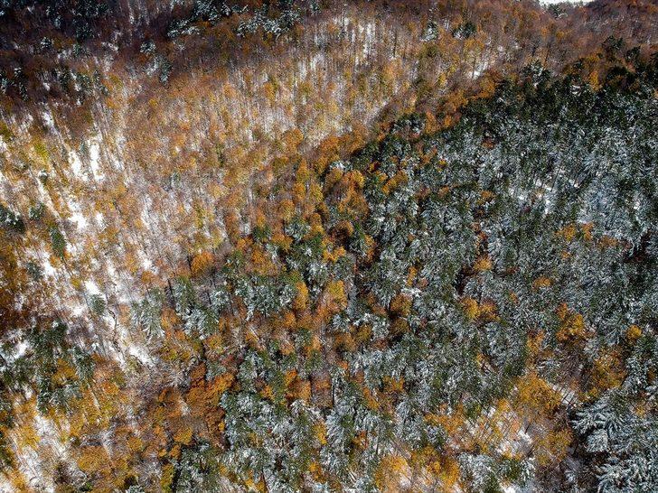 Domaniç Dağları'nda iki mevsim bir arada yaşanıyor  G1