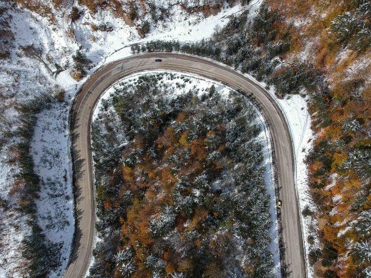 Domaniç Dağları'nda iki mevsim bir arada yaşanıyor  G3