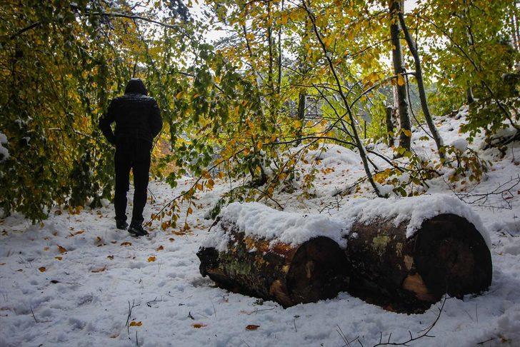 Domaniç Dağları'nda iki mevsim bir arada yaşanıyor  G5