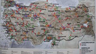 Pembe Köşk'te sergilenen 'Cumhuriyet haritası' göz kamaştırıyor!