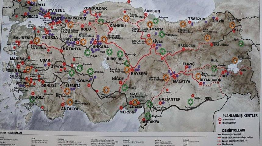 Pembe Köşk'te sergilenen 'Cumhuriyet haritası' göz kamaştırıyor!