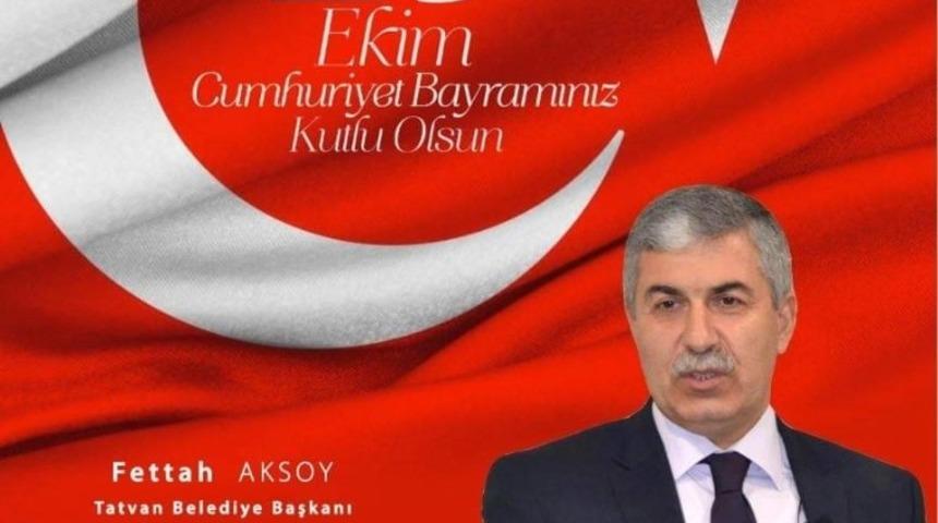Başkan Aksoy’dan 29 Ekim Cumhuriyet Bayramı mesajı