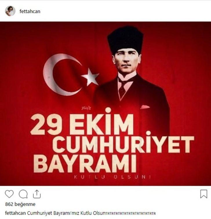 Ünlülerin 29 Ekim Cumhuriyet Bayramı paylaşımı G2