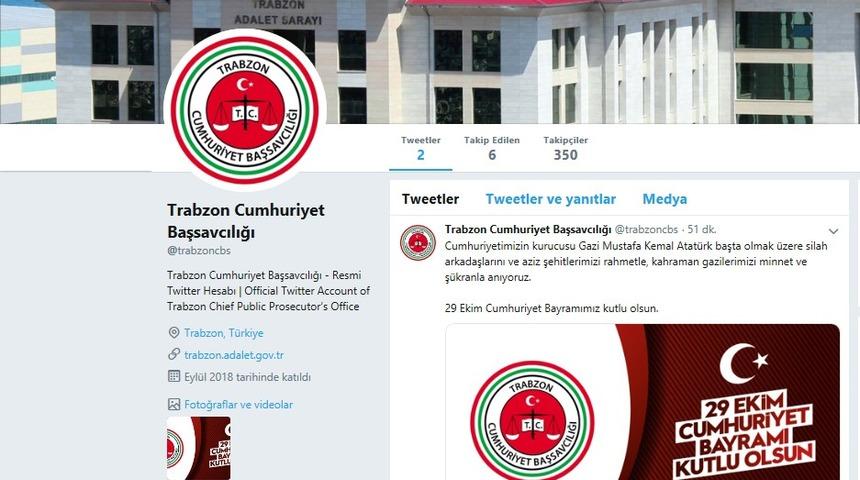 Trabzon Cumhuriyet Başsavcılığından Cumhuriyet Bayramı mesajı
