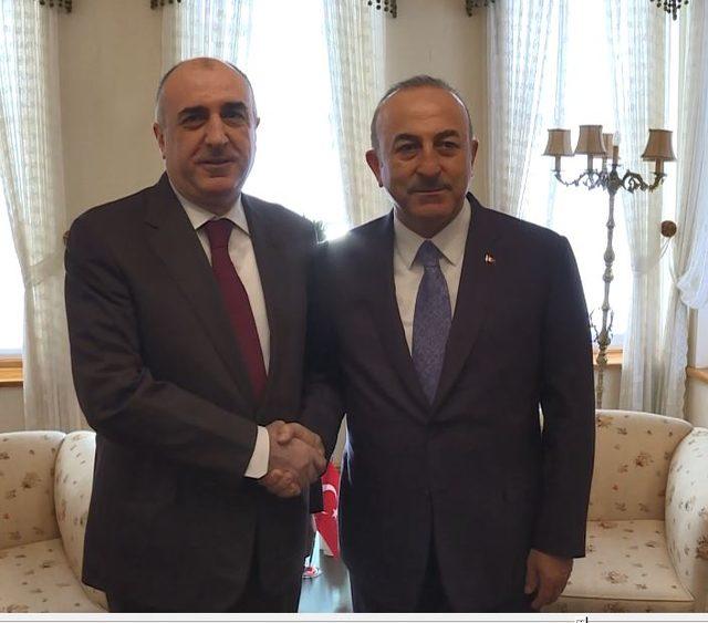 Dışişleri Bakanı &nbsp;&Ccedil;avuşoğlu, Azerbaycan Dışişleri Bakanıyla g&ouml;r&uuml;şt&uuml;&nbsp; 1