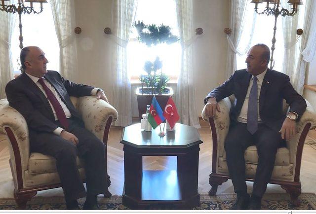 Dışişleri Bakanı &nbsp;&Ccedil;avuşoğlu, Azerbaycan Dışişleri Bakanıyla g&ouml;r&uuml;şt&uuml;&nbsp; 2
