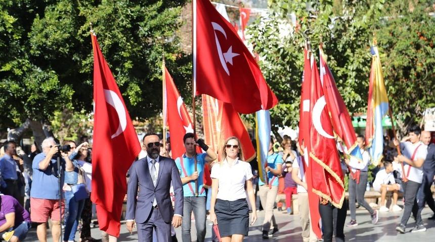 Kaş&rsquo;ta 29 Ekim kutlaması