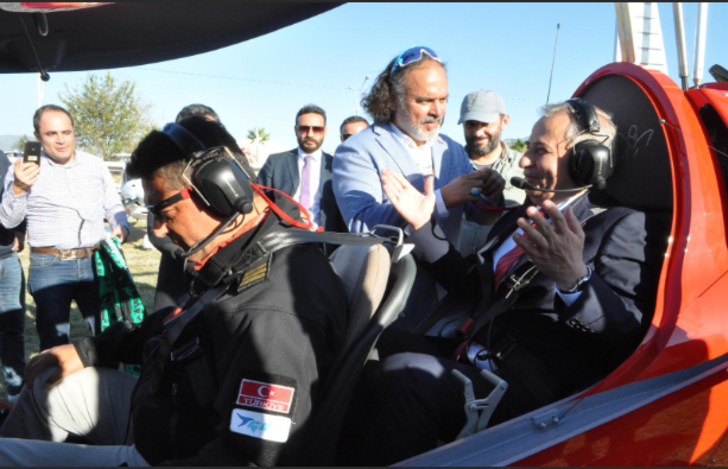 Hava taksi 'gyrocopter'i deneyen vali: Kuş gibi uçtu  G4