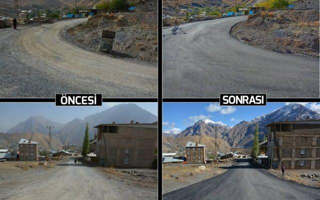 Hakkari’de yollar bir bir yenileniyor