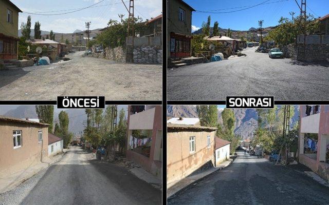 Hakkari’de yollar bir bir yenileniyor