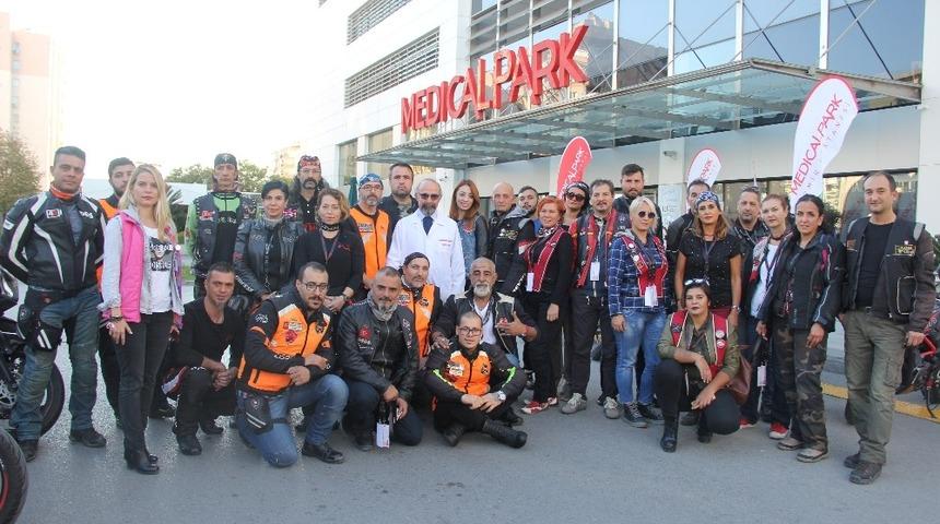 Motorcu gruplar meme kanserine dikkat &ccedil;ekti