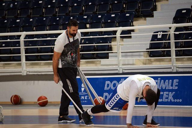 Denizli Basket Haliliye Belediyespor maçına hazırlanıyor