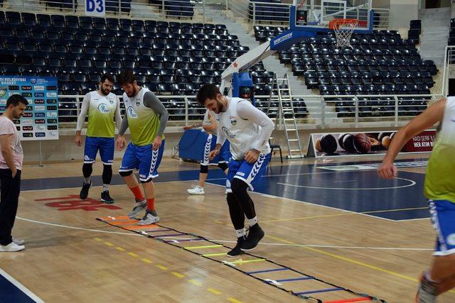 Denizli Basket Haliliye Belediyespor maçına hazırlanıyor