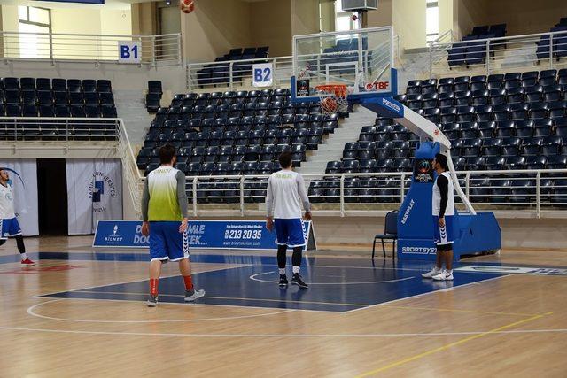 Denizli Basket Haliliye Belediyespor maçına hazırlanıyor