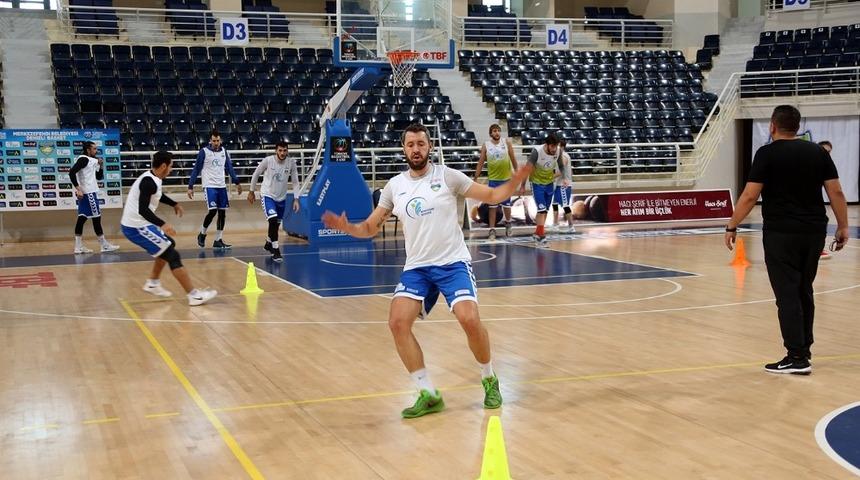 Denizli Basket Haliliye Belediyespor ma&ccedil;ına hazırlanıyor