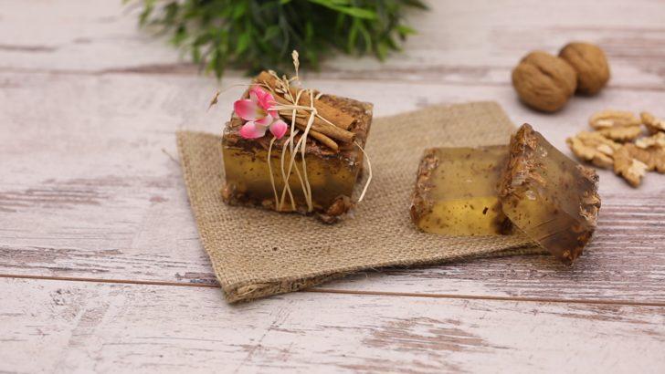 Tamamen Doğal Ev Yapımı Ballı Cevizli Sabun