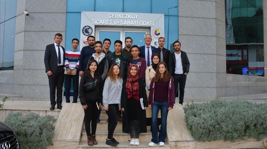 Geleceğin m&uuml;hendisleri &Ccedil;erkezk&ouml;y TSO&rsquo;da