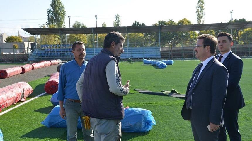 Iğdır Semt Sahası yeni &ccedil;imlerine kavuşuyor