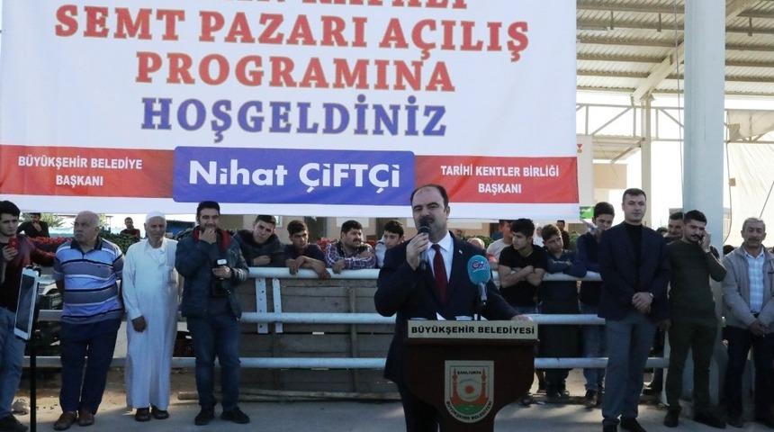 Sırrın Kapalı Semt pazarı a&ccedil;ıldı