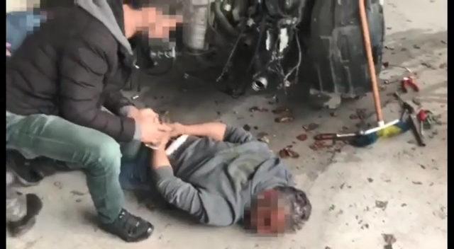 Çaldığı otomobilleri parçalarken yakalandı
