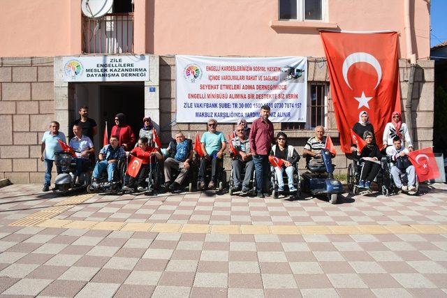 Tokat’ta öğrencilerden engellilere büyük destek