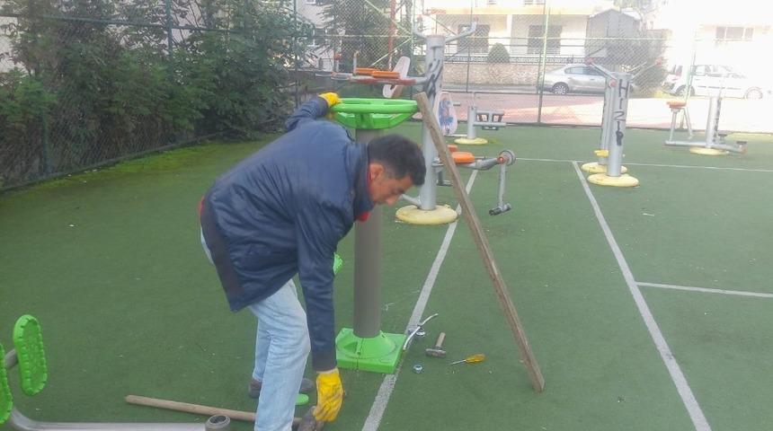 Çamlıevler parkında tadilat