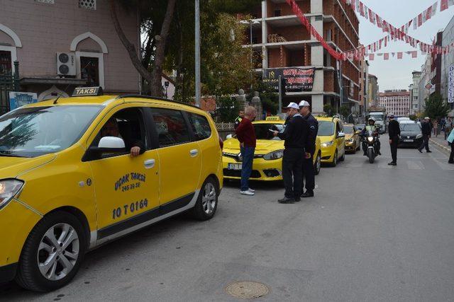 Balıkesir’de ticari taksilere uygulama