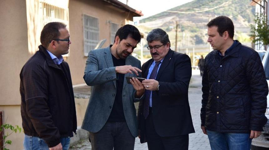 Başkan Can, asfaltlama &ccedil;alışmalarını inceledi