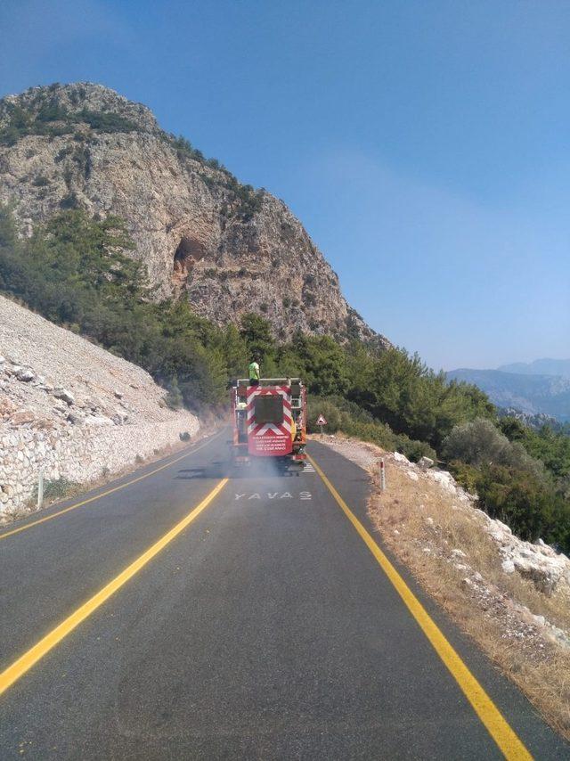 Büyükşehir yol çizgilerini hatırlattı