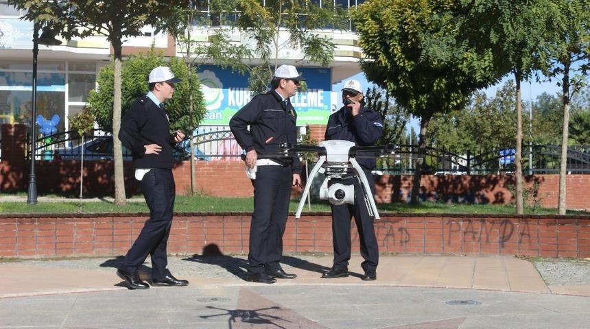 Adıyaman&rsquo;da drone ile trafik uygulaması yapıldı