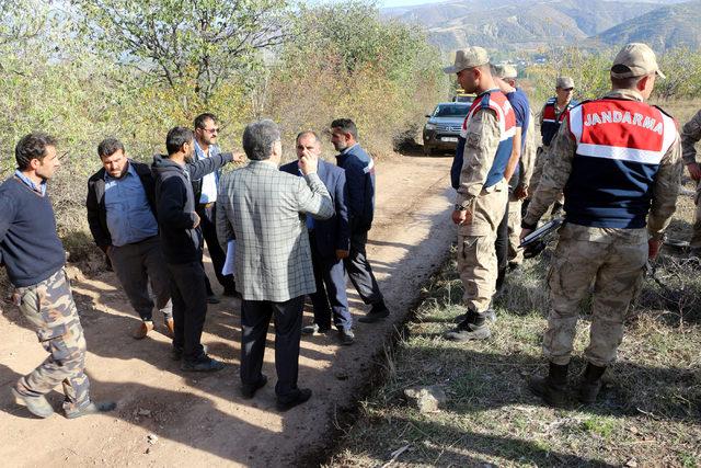 Tokat'ta köy yolu çalışmasında gerginlik