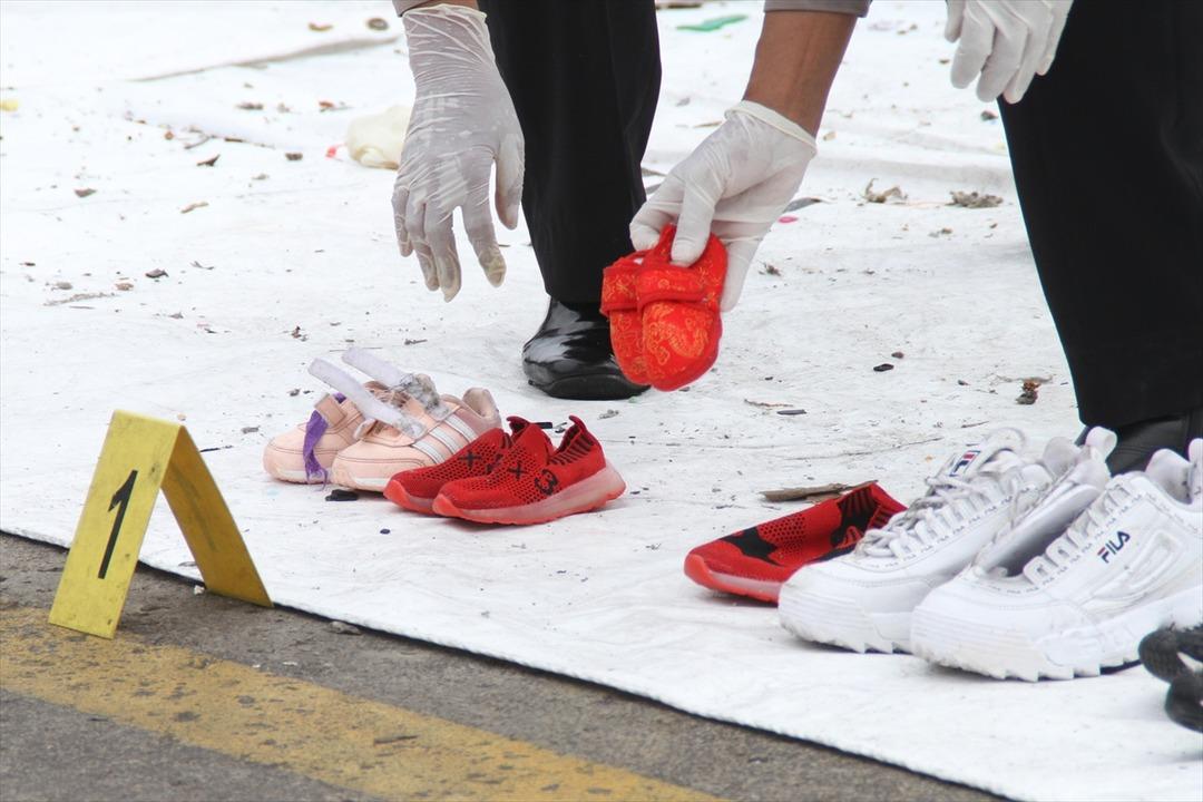 Endonezya'da d&uuml;şen u&ccedil;aktan geriye kalanlar