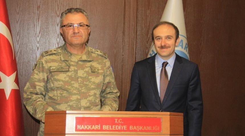Tuğgeneral Tokel&rsquo;den Başkan Vekili Epcim&rsquo;e ziyaret