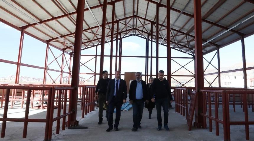 Yeni hayvan pazarının yapımında sona gelindi