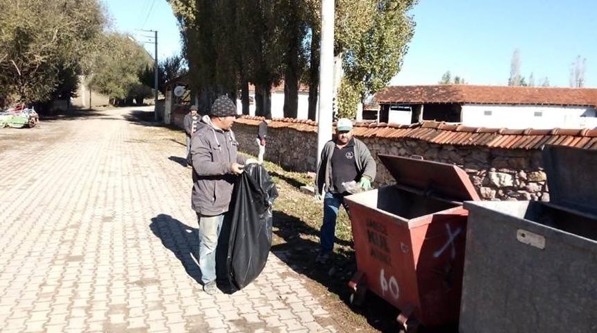 Aslanapa&rsquo;da konteyner temizliği