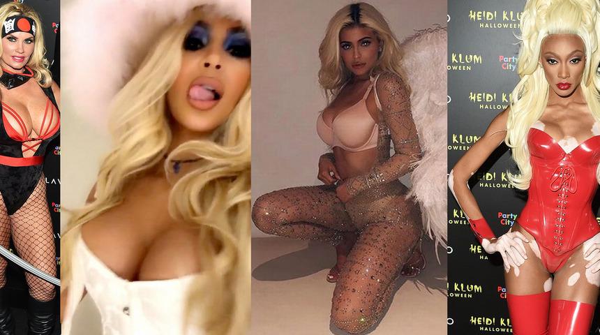 &Uuml;nl&uuml;ler Cadılar Bayramı'nda tanınmaz hale geldi