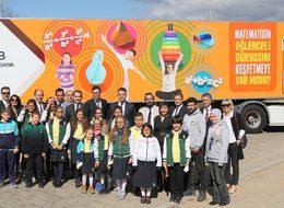 Tales Matematik Müzesi gezici TIR'ı çocuklarla buluşuyor 