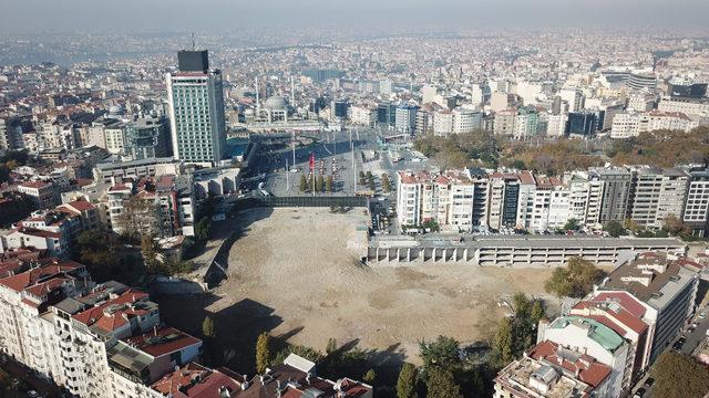 AKM alanındaki son durum havadan fotoğraflandı 