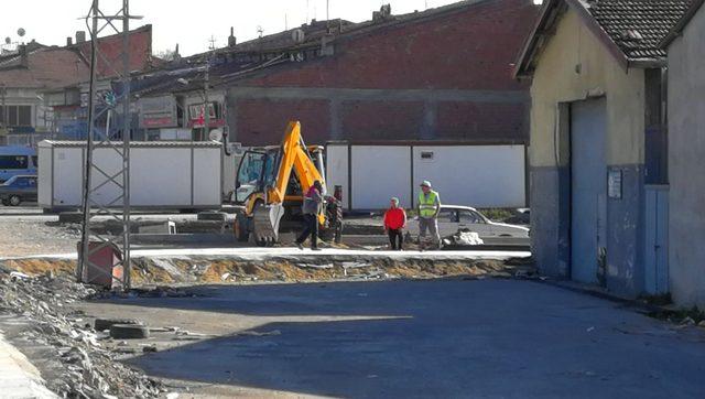 Çorum’da yol kazısı sırasında doğal gaz borusu hasar gördü