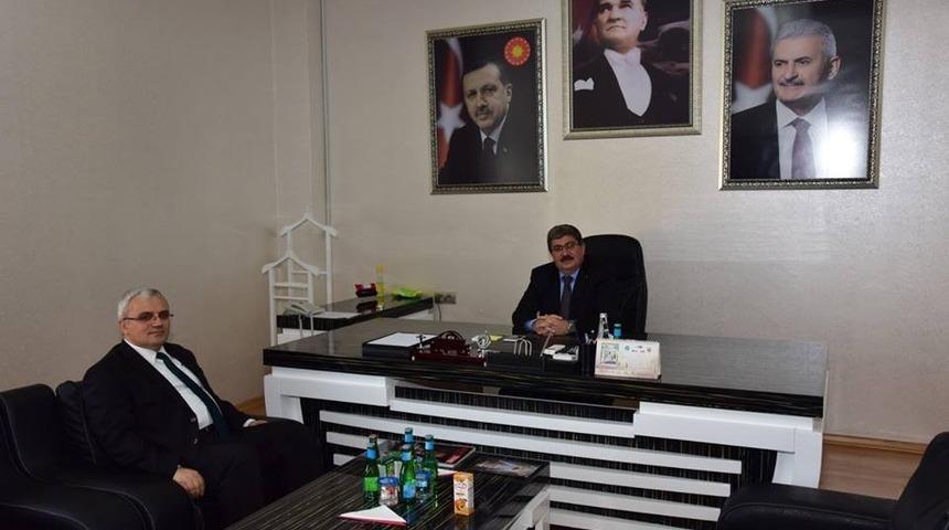 Ağır Ceza Reisi G&ouml;ktaş ile Başkan Can bir araya geldi