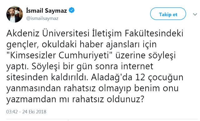 İletişim Fakültesi'nde 'röportaj' tartışması