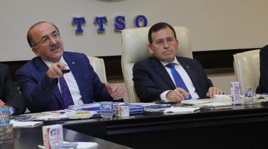 Başkan G&uuml;mr&uuml;k&ccedil;&uuml;oğlu, TTSO Y&ouml;netim Kurulu&rsquo;nu bilgilendirdi