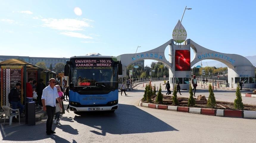KB&Uuml;&rsquo;de dolmuş ve otob&uuml;slere kamp&uuml;se giriş izni verildi
