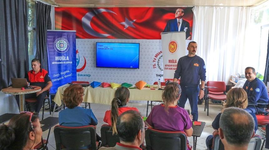 Milas&rsquo;ta hastane personeline yangın eğitimi verildi